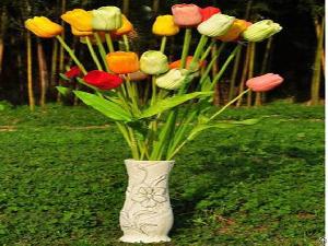 Cheap Artificial Flowers Pu Tulip