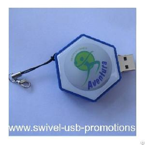 Twist Magic Cube Resin Domed Usb Flash Drive