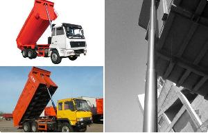 Dump Truck Hoist Mechanism For Special Semi Trailer