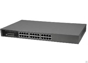 24 Port 802.3af Fe Switch With 16 Poe Ports-pes2416