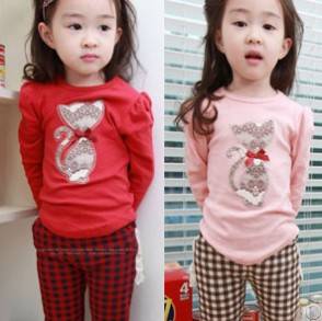 Sell Beauty Children Cat Clothing Set, Girl Clothing Suit For Wholesale, 5pcs / Lot