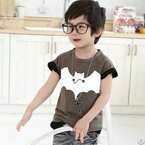 boy bat short sleeve t shirt children tees wholesale kid