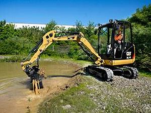 rubber track caterpillar mini excavators compact loaders