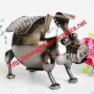 metal pig piggy bank