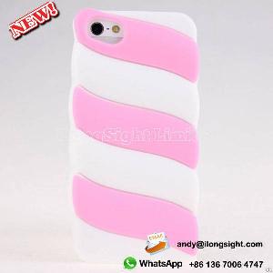 Cotton Candy Silicone Case Cover For Iphone 5 5s Pink