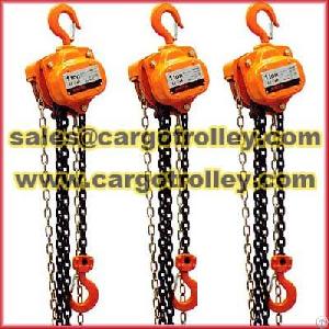 Chain Hoist For Lifting And Moving Heavy Loads