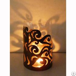 zinc candle holder