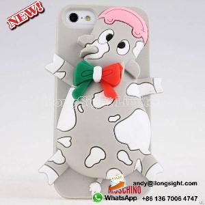 3d Cartoon Cute Animal Ox Bull Cow Boy Silicone Soft Skin Case Cover For Iphone 5