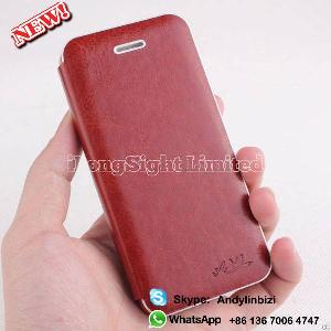 7 Color Wood Pu Leather Flip Hard Case Cover For Apple Iphone