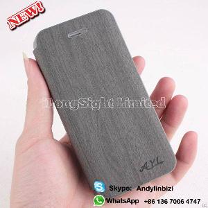 Wholesale Wooden Pattern Pu Leather For Iphone 5s