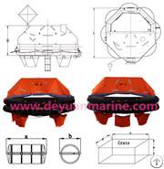 15 Person Throw Over Board Liferaft