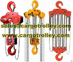 Chain Pulley Blocks Lifting Heavy Duty Equipments Easily