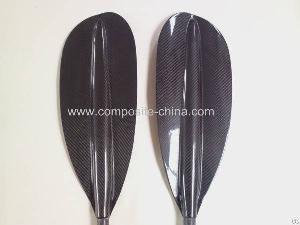 3k Carbon Fiber Kayak Paddle Blade , Carbon Fiber Canoe Paddle