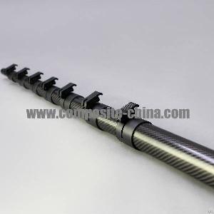 Carbon Fiber Telescopic Pole , Carbon Fibre Extension Tube, Marine Mast, China