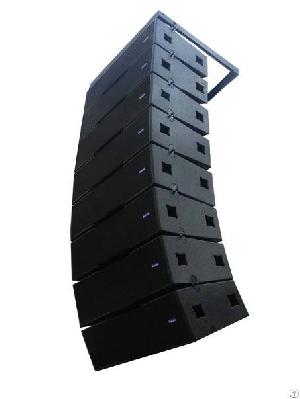 Eight Mido 212 Full Range Speakers, Line Array System, Pro Sound, Enclosure Loudspeaker, Audio Equip