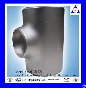 titanium pipe fittings reducer tee equal seamless fitting chin