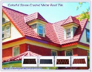 Colorful Stone Coated Metal Roof Tile