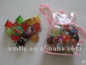 Bag Packed Natural Fruit Jelly Cups Candy