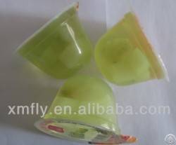 sweet assorted coconut fruit filled candied jelly cup