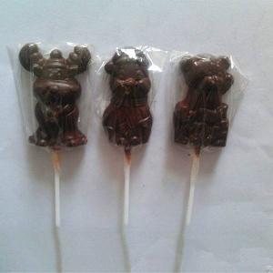 Cartoon Shape Compound Chocolate Lollipops