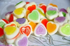 Colors Heart Shaped Mini Bite Gummy Candy