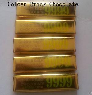 gold brick chocolate bar candy