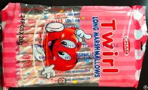 Halal Individual Packed Long Twist Marshmallow