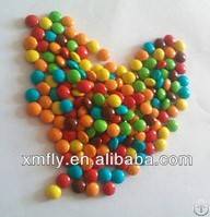 Hard Coated Colorful Crispy Chocolate Candy Lentil