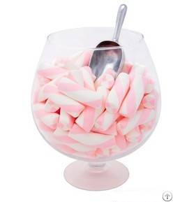 Long Pink And White Bulk Strawberry Flavor Mini Stick Marshmallows Candy