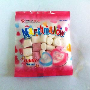 Mini White And Red Marshmallow Candy