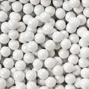 Mint Flavor Ball Shape Shimmer White Sixlets Candy Coated Chocolate Candies Fresh