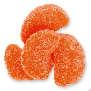 orange slice shape jelly candy