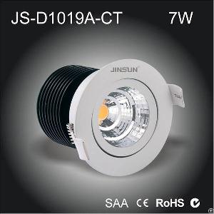 180de adjustable 7w recessed cob downlight 20 40 60degree