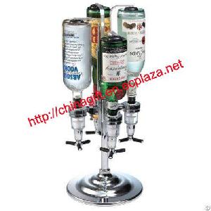 4 Bottles Rotating Drink Dispenser