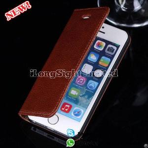 Chelsea Compact 100% Real Leather Wallet Case For Iphone 5 / 5s