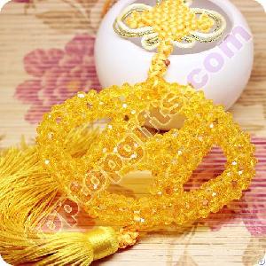 3d Beaded Crystal Hyundai Motor Logo Car Decor