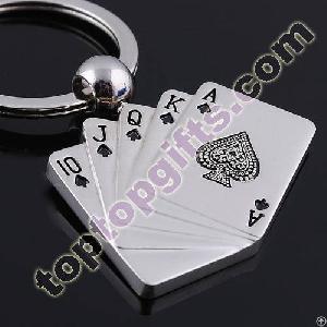 Poker Metal Keychain Hot Souvenir Gift