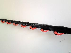 Carbon Composite Telescopic Pole, Fiberglass Telescopic Mast , Xinbo