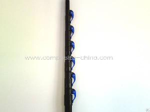 High Quality Fiberglass Flag Poles , Telescopic Tube Pole