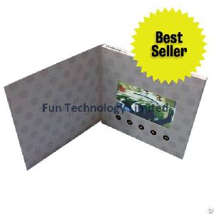 Best Chinese 4.3 Inch Video Business Greeting Card Lcd Brochure With Multi-button Custom Artwork