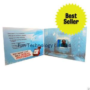 Lcd Advertising Gifts 2.4 Inch Video Greeting Card Business Marketing Tool With 128mb Flash Vgc-024