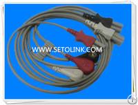 Snap 4.0 End Connector Ecg Cable Used For Spacelabs Ekg Truck Cable