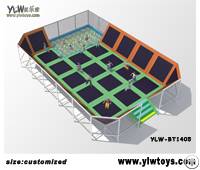 Fitness Trampoline For Kids, Sport Games With Net Protecting, Indoor Trampoline Park