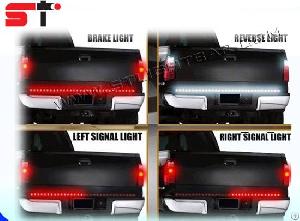 scanning led tailgate light bar truck suv