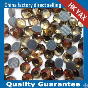 China Smoked Topaz Rhinestones Crystals Pedreria Dmc Factory