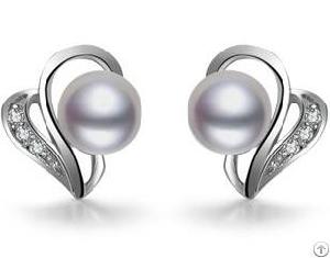 Silver Natural Pearl Earrings