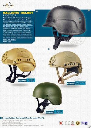 Bulletproof / Ballistic Helmet With Iso Nij Iiia Standard