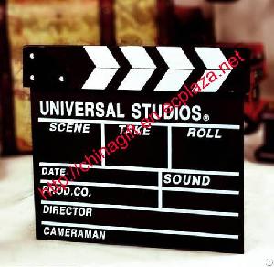 Wooden Movie Action Clapperboard Message Board