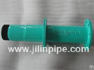 Di Ductile Iron Pipe Fittings, Flange Spigot Pipe With Puddle Flange
