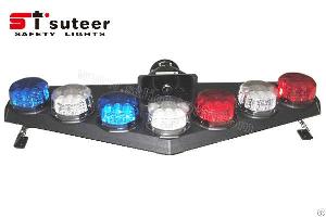 v shape police car led beacon lightbar